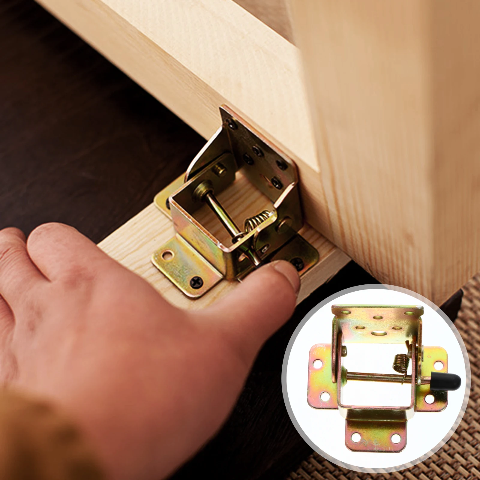 

4pcs Folding Hinges Durable Iron Table Leg Support Compact Furniture Feet Coffee Table Sturdy Practical