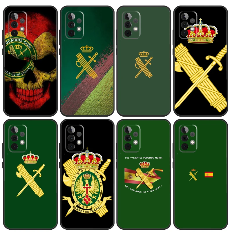 Custodia per emblema civile della guardia spagnola per Samsung Galaxy A54 A34 A24 A14 A52 A32 A12 A22 A13 A23 A33 A53 A51 A71 Cover