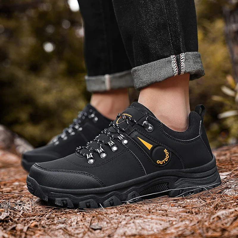 Sapatos de caminhada masculinos ao ar livre trekking confortável respirável anti deslizamento super grande tamanho 47 elegante versátil durável leve