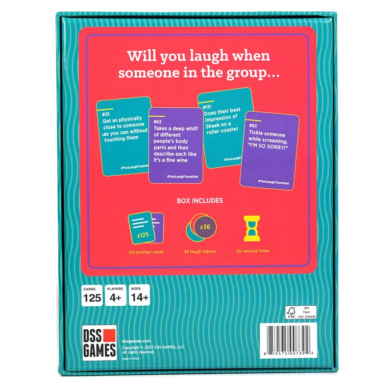 Family Gathering Board Game Card Toys You Laugh You\'re Out Multiplayer Bar Party Games Full English Cards Set Toys for Adults