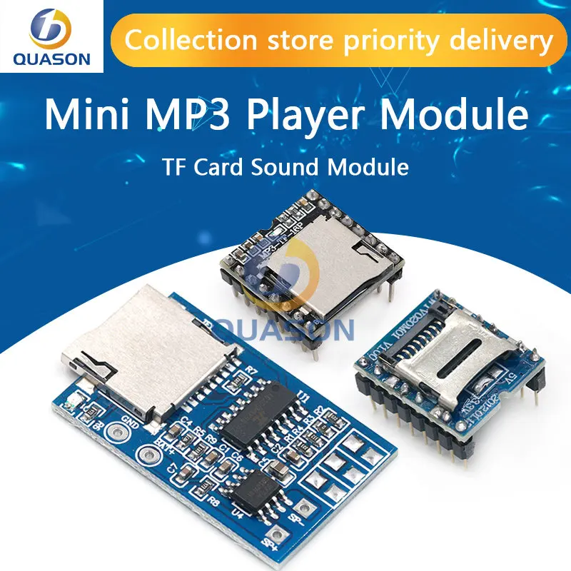 WTV020 GPD2846A Mini MP3 Player Module TF Card MP3 Sound Module Voice Module For Arduino GM Power Supply Module