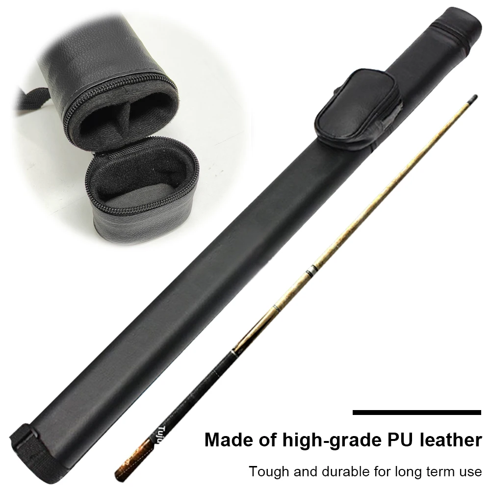 

Pool Cue Stick Carrying Bag Cue Case Carry Bag Leather Portable Baseball Bat Bag Stick Cover Fit for 1/2 Snooker Billiard