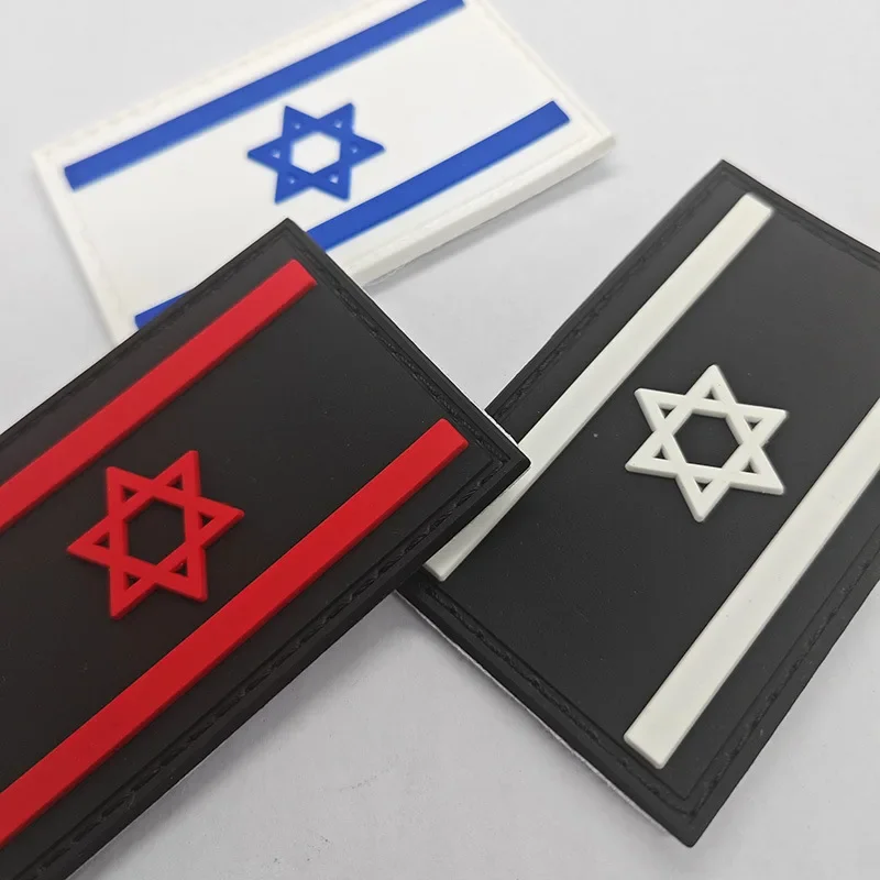 Israeli National Flag Patches Embroideried Military Uniform Tactical Embroidery Badge Israel Patches