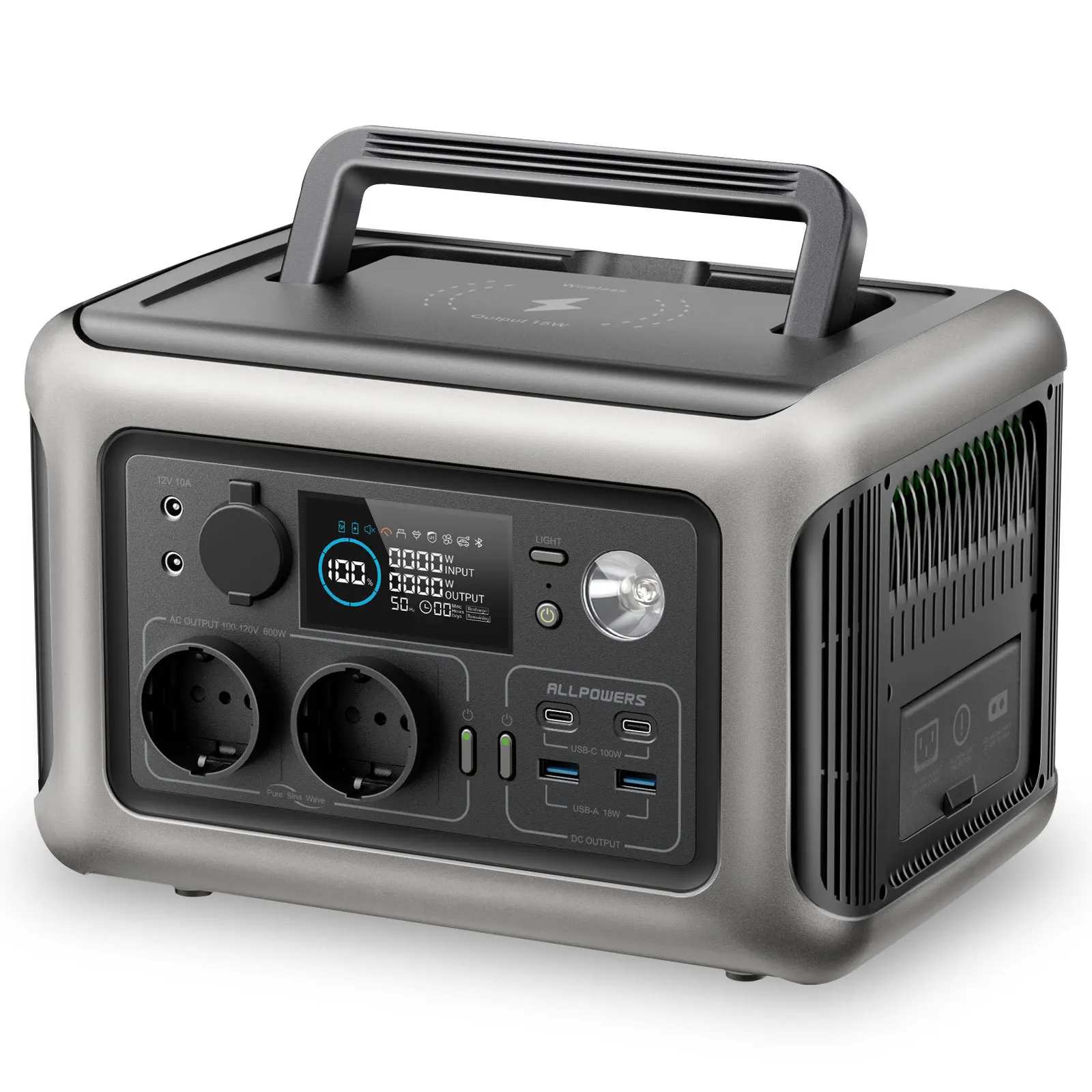 High-power power bank R600 car UPS power supply, energy storage supply 600W mobile supply