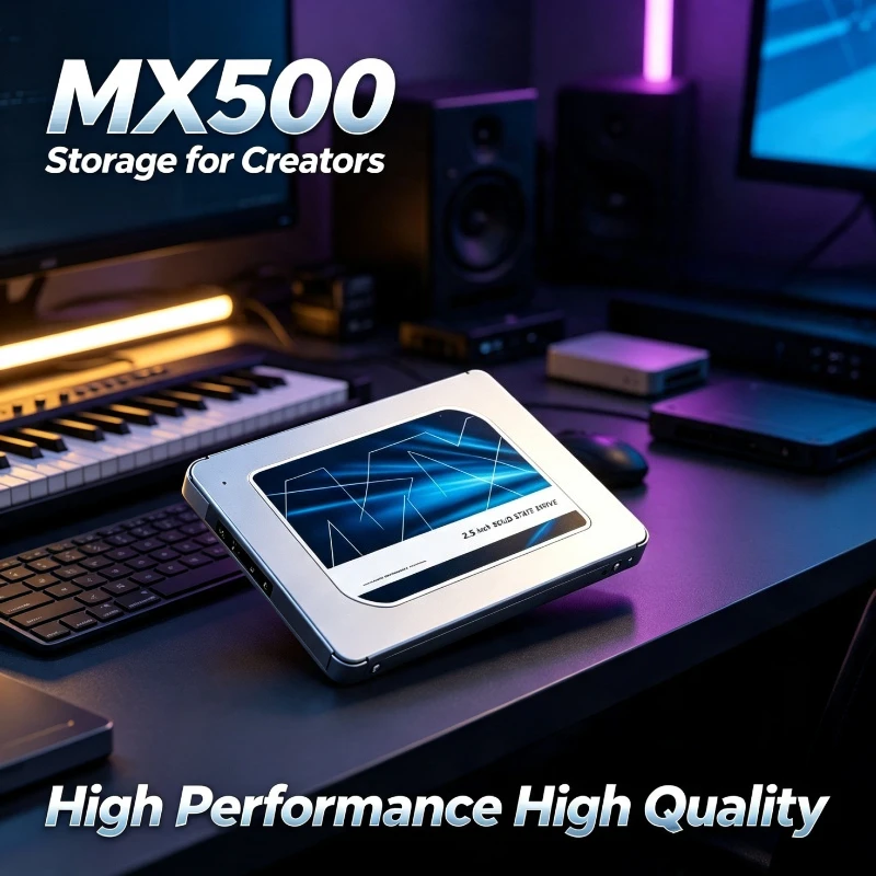 For Crucial 2.5 Inch SATA3 High Speed Internal SSD MX500 250GB 500GB 1TB 2TB Solid State Drive for Laptop PC