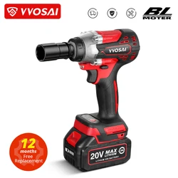 VVosai mt-series 340n. m chave de impacto elétrica 20v sem escova chave soquete li-ion bateria mão broca instalação ferramentas elétricas