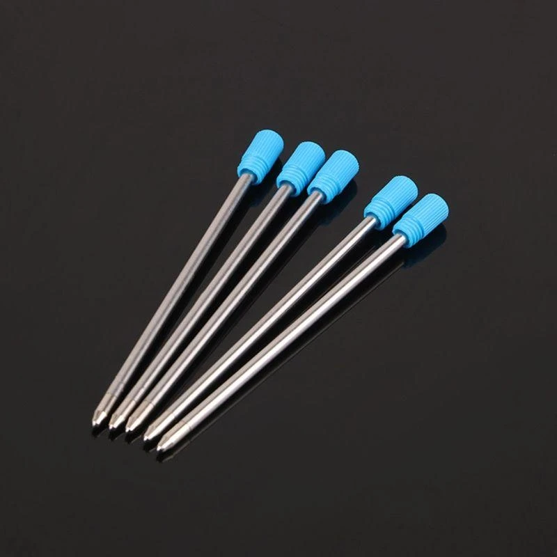 10pcs Ballpoint Pen Refills Replacement 1.0mm Blue Black Color for School Office Stationery