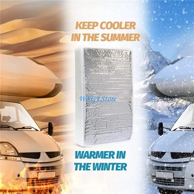 

37JE Travel Trailer Skylight Insulator Door Window Shade Cover,Window Shade Reflective Insulation Aluminum Foil Cover