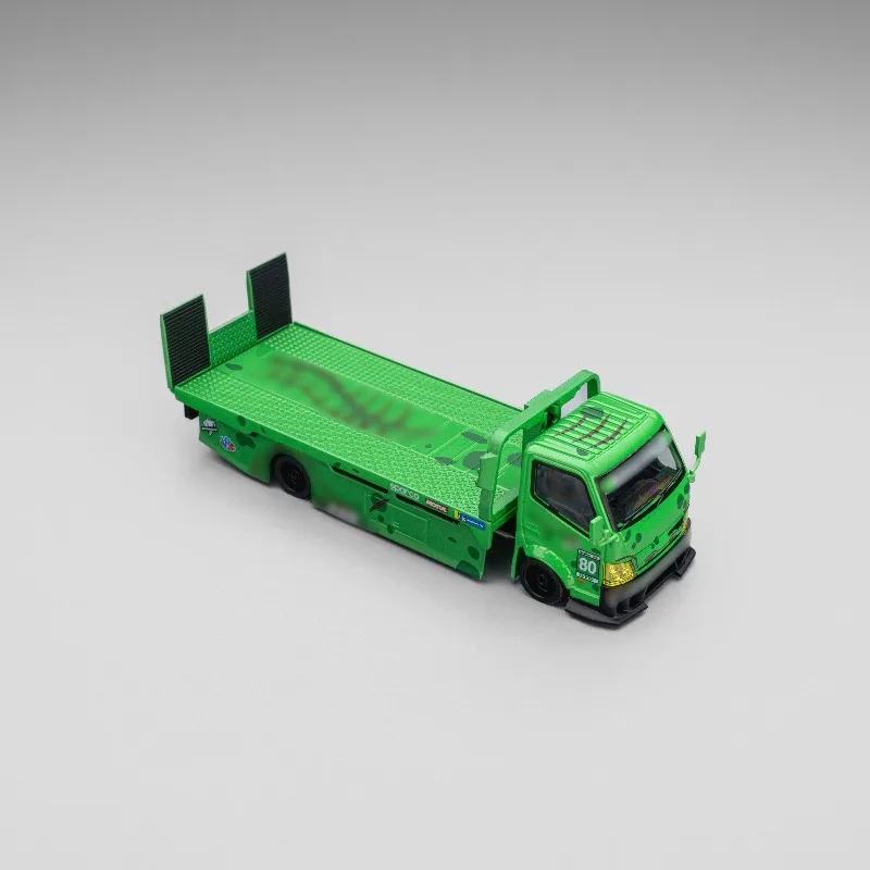 MT Mega Gear 1:64 full floor modified truck trailer dinosaur tyrannosaurus alloy car model adult collectibles, male toys.