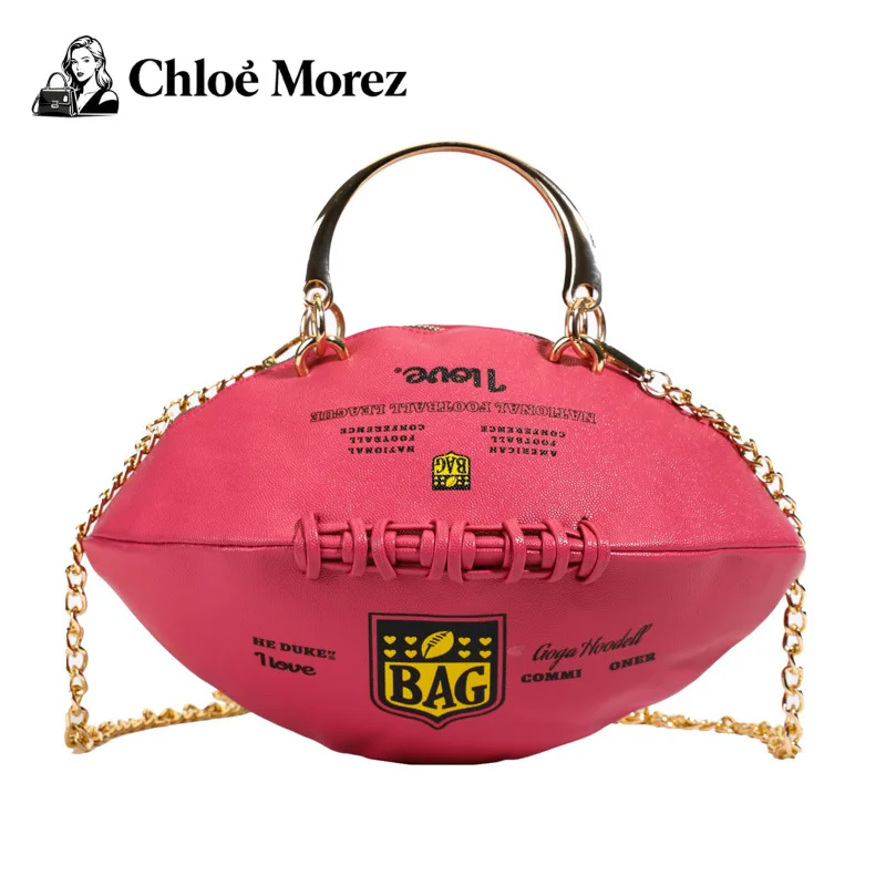 

Rugby Bag, Women's Fashionable Shoulder Bag, Women's Crossbody Small Round Bag, PU