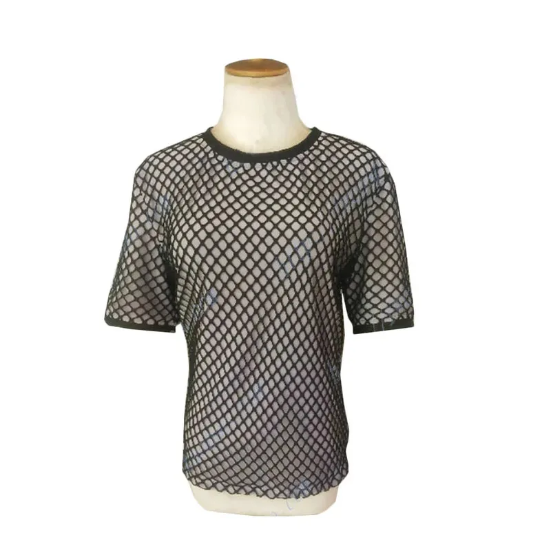 Customized Anime HarunoSakura Uzumaki Hinata Cosplay Costumes Hyuga Hinata Ninja Tops Mesh Short T-shirt Fishing mesh Underwear