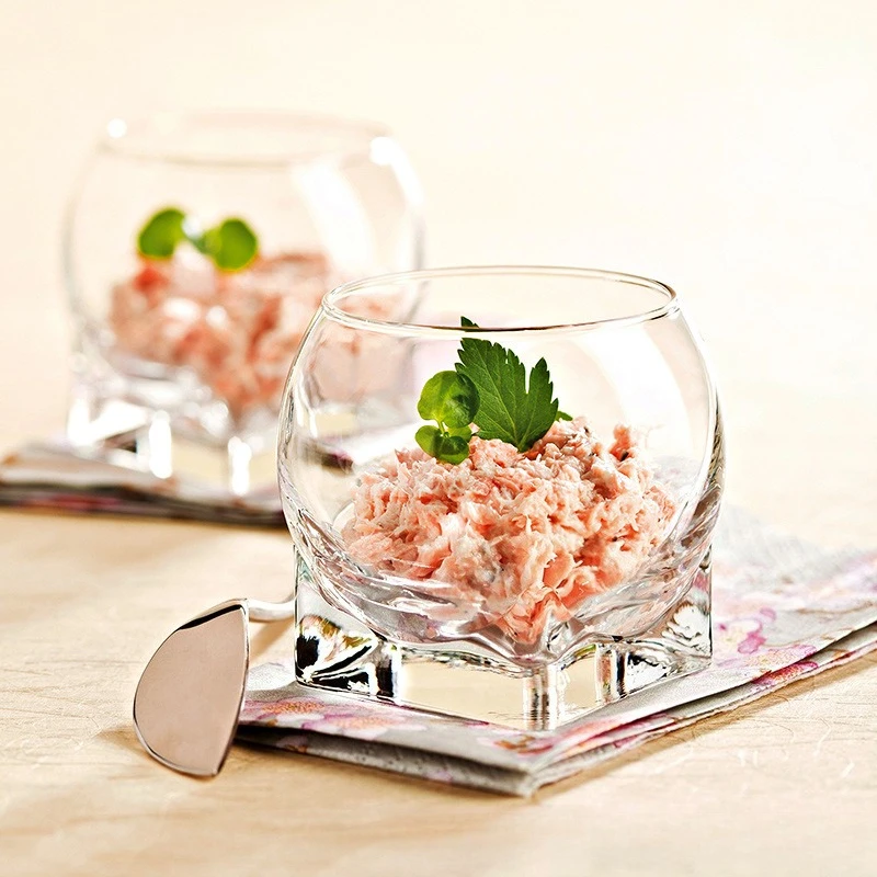 Lead Free Glass Pudding Cup Small Dessert Bowl for Hotel Home Yogurt Ice Cream