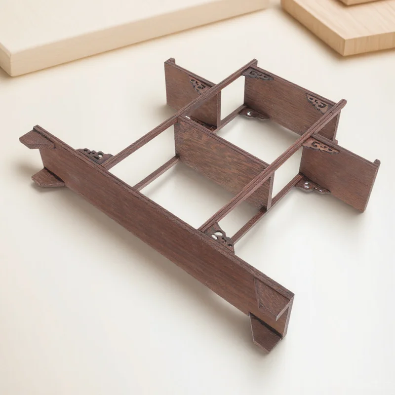 Espositore in legno con ali di pollo Scaffale per curiosità Scaffale per decorazioni per la casa Porta libri vintage Armadietto multifunzionale in legno