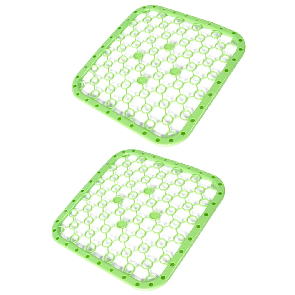 

2 Pcs Multifunctional Drying Pad Dish Mat Fruit Veggie Drain Mat Non-slip Heat Resistant Draining Pads Suitable for Home