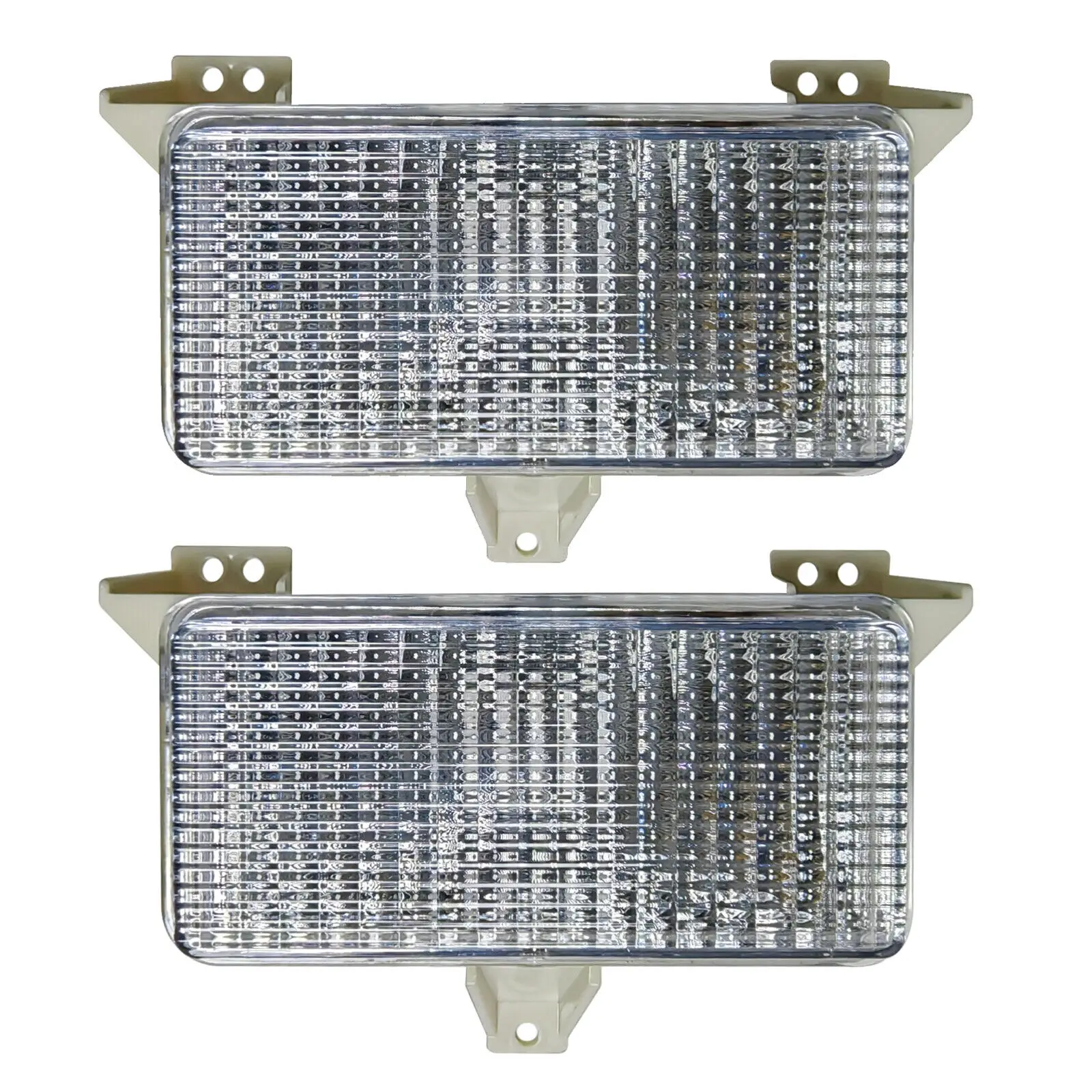 For Chevrolet GMC Pickup Truck Front Turn Signal Park Lamps Lights Housing Smoke/Clear