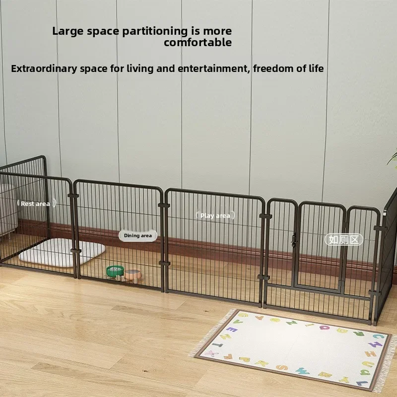 Indoor Pet Gate Fence Barrier Divider Door Fence Modular Dog Fence Enclosure Indoor Small Medium Large Dogs House Training