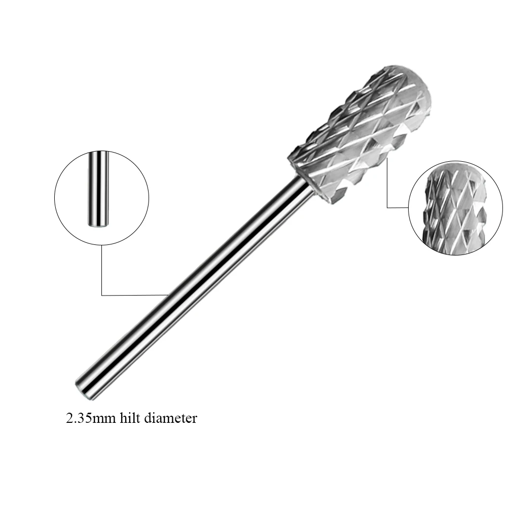 Milling Cutter Golden Tungsten Carbide Nail Drill Bits For Electric Nail Drill Manicure Machine Pedicure Nail Files Accessories