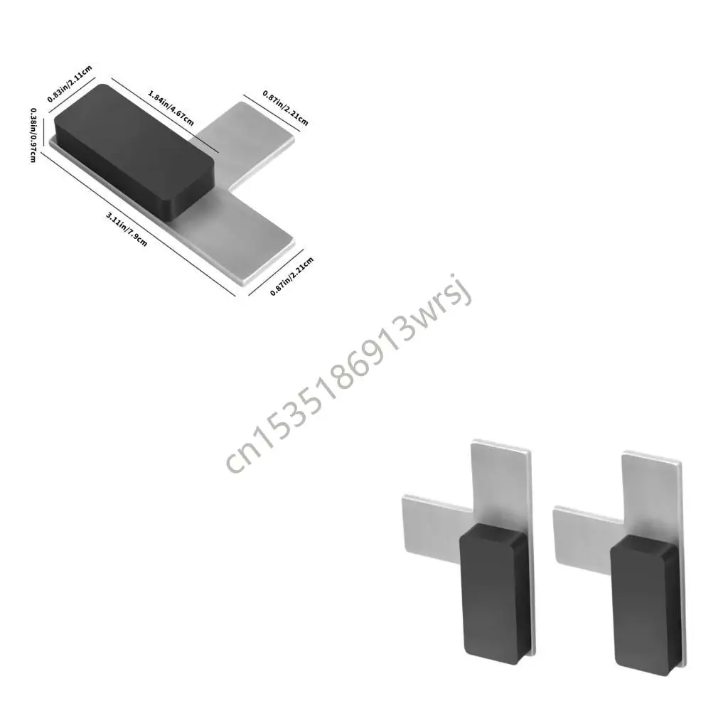 

G5GB 2Pcs High Strength Steel Fireplaces Door Magnets FF75 HVAC Magnet Door Switches Depressor Easy to Install