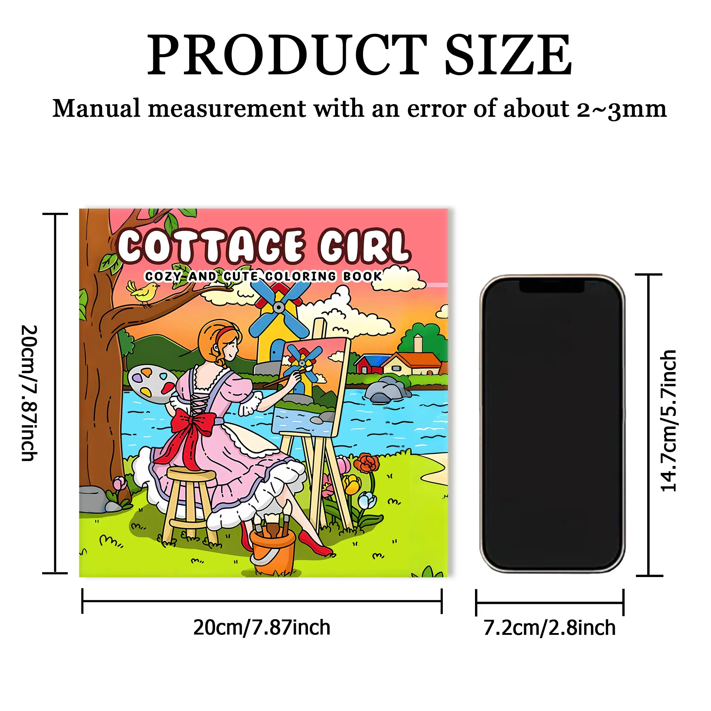 COTTACE GIRL Bold-easy Patterns Coloring Book for Adults Cute Drawing Book Perfect Gift for Party and Birthday