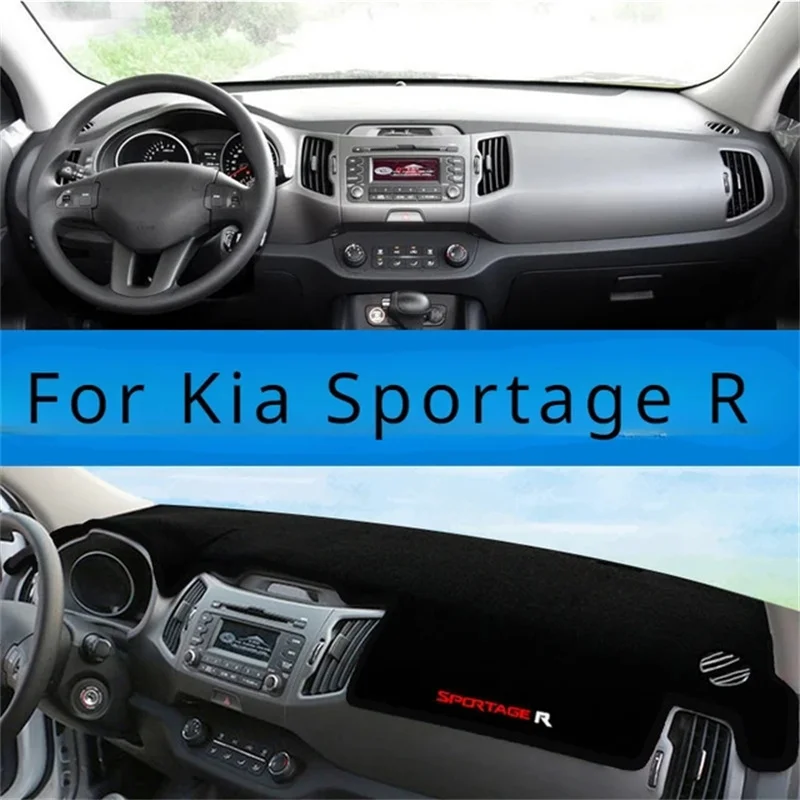 Capa do painel antiderrapante, tapete do traço, sombra do sol, acessórios da almofada, Kia Sportage R, Sportage 3, 2011, 2012, 2013, 2014, 2015, 2016, 2017