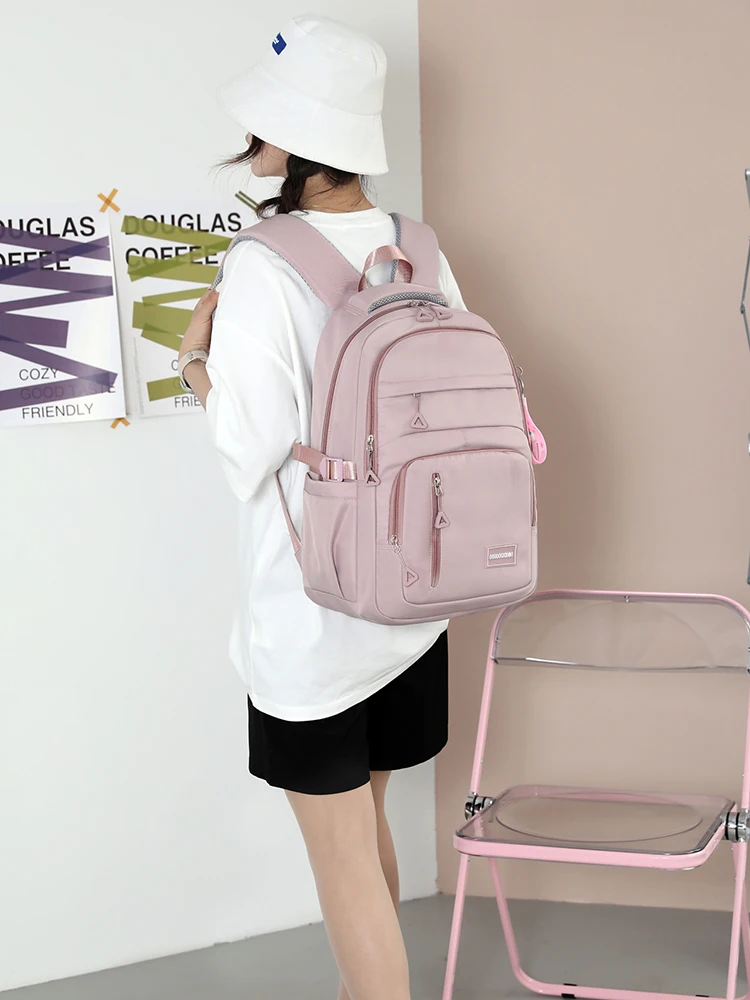 Tas Sekolah Ringan Kapasitas Besar Baru 2025 untuk Siswa SMP dan SMA dengan Perlindungan Ba, Tas Kuliah Sle Bapa