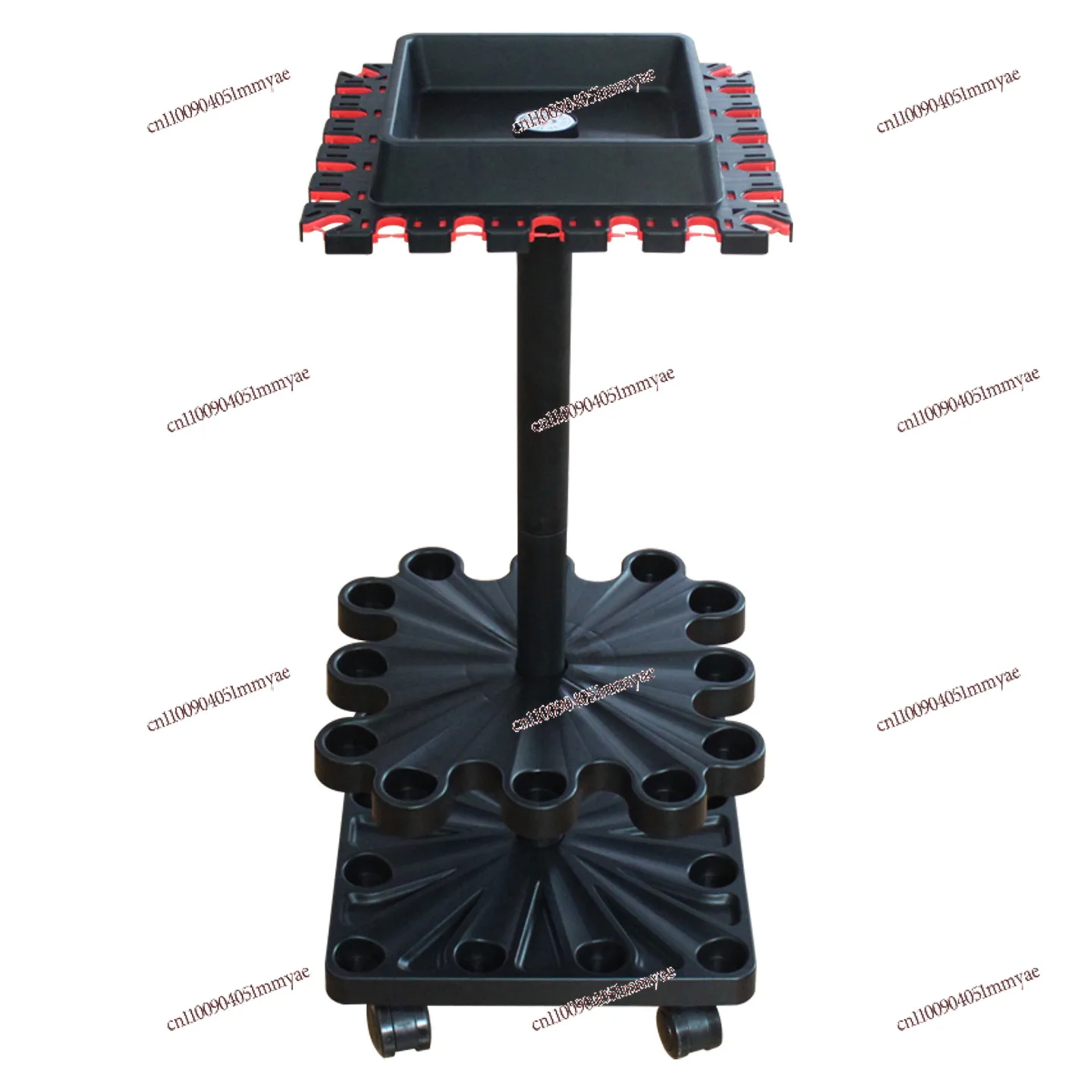 

Floor-to-ceiling fishing rod rack Display rack Storage rack 24 holes with pulley