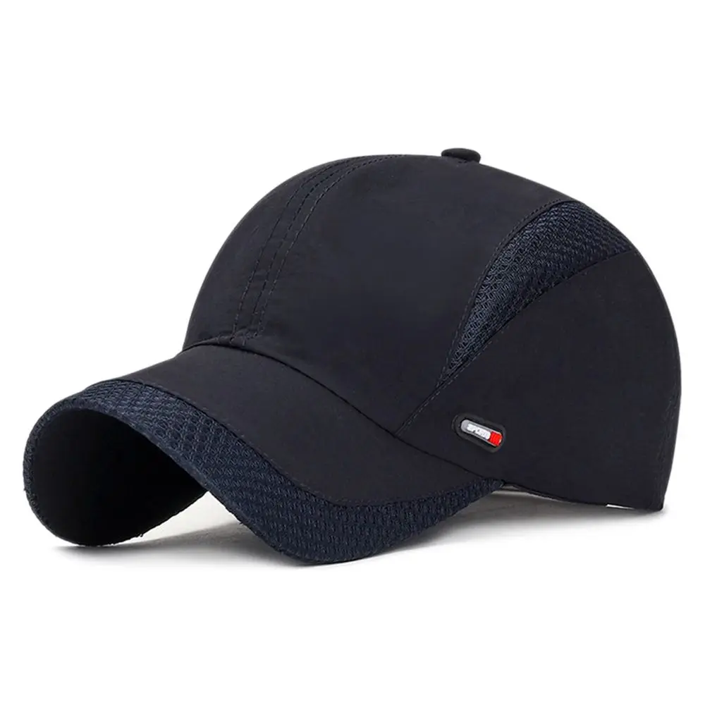 Casquette de baseball unisexe en maille respirante à séchage rapide, chapeau de soleil pour sports de plein air, snapback