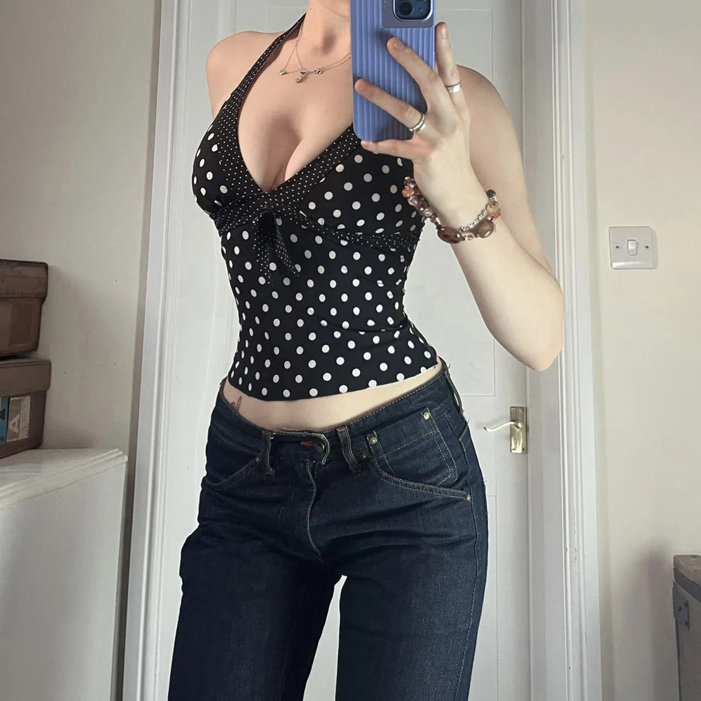 深いVネックのトップス、へそ出しタンクトップ、スリムフィット、ノースリーブプリントTシャツ、男女兼用、Thiened Mi...