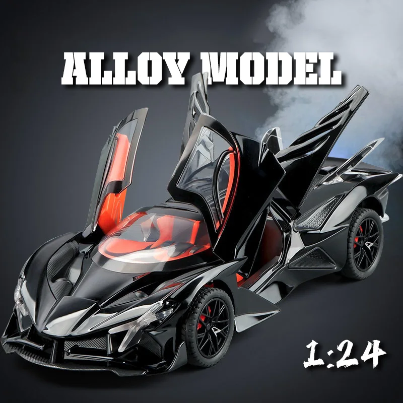 

Модель из сплава Spray EVO 1:24, прохладный звук и свет, изысканные настольные украшения, лучшая коллекция для любителей моделей автомобилей