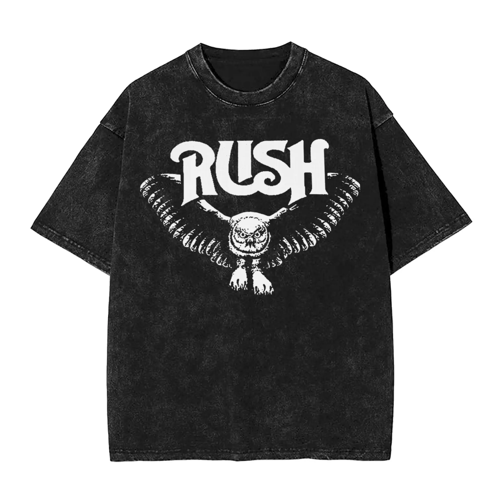 Rush Band T Shirts for Men Cotton Casual T-Shirts Crew Neck  Tee Shirt Short Sleeve Clothing Plus Size