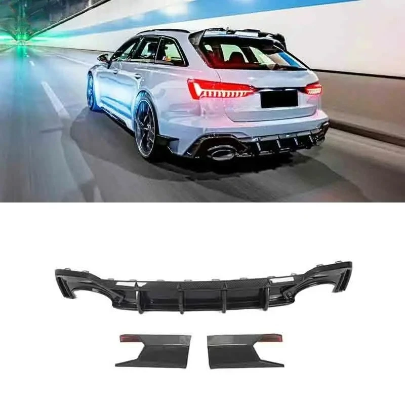 

OEM-Grade FORAudi RS6 C8 2020 Dry Carbon Fiber Rear Diffuser Bumper Lower Lip Body Kit
