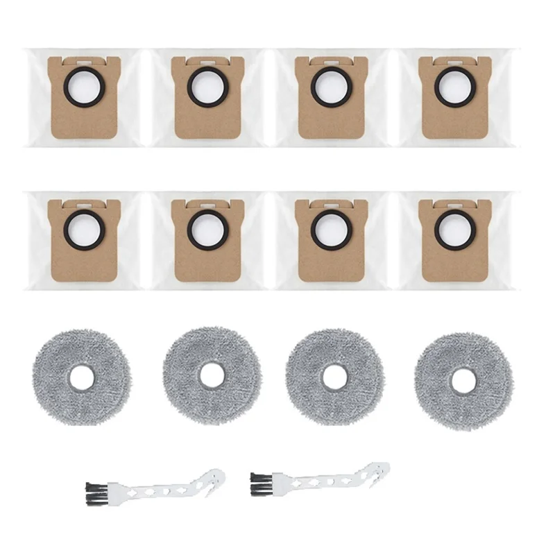 B59B-Accessories Brush Mop Dust Bag Replacement Pack For JONR P20 PRO Vacuum Cleaners