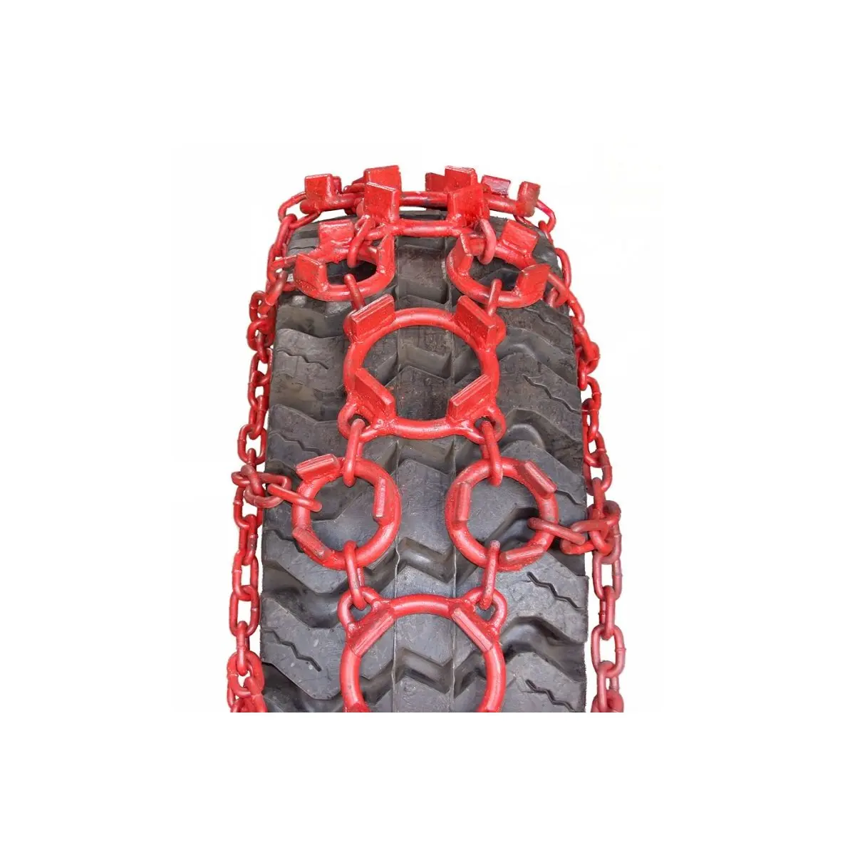 Alloy Steel Heavy Duty Forestry Skidder Multi Ring Tire Protection Snow Chain