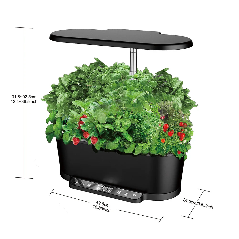 Height Adjustable Indoor Herb Garden Automatic Cycle Timer Germination Kit Smart Garden Planter For Family Home Kitchen