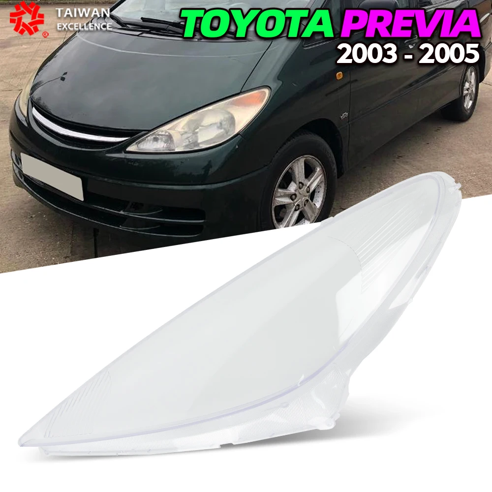 

Car Front Headlamp Shell For Toyota Previa 2003 2004 2005 Transparent Lampshade Auto Lamp Light Case Glass Lens Headlight Cover