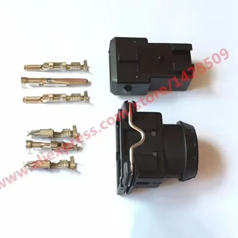 1 Set 3 Pin 443906233 828840-1 Stepping Motor Idling Engine Plug Electrical Wire Connector For Bosch EV1 Auto Connectors