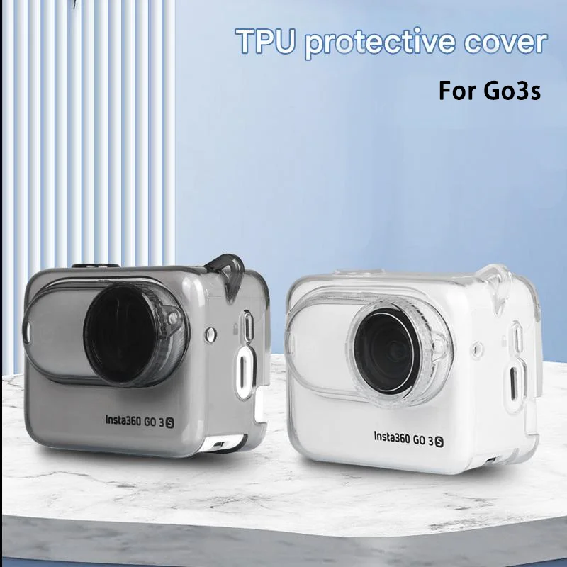 

For Insta360 Go3s TPU protective Case for Insta360 Go 3s Action Camera Protective Cover With Lens Protection Film Accessories