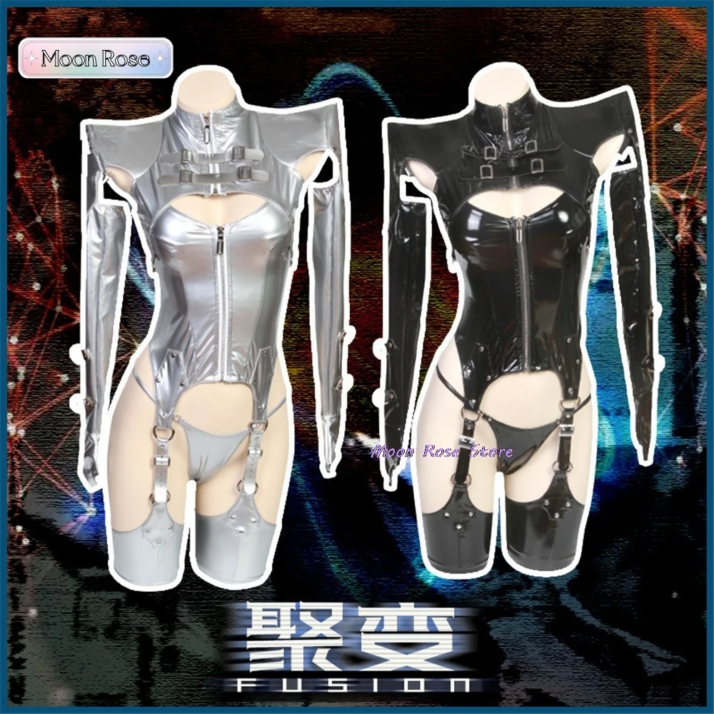 

In Stock Original Design Dark Dynasty Fusion Battle Suit Cosplay Costume Woman Royal Girl Leather Jumpsuits Sexy Cosplay