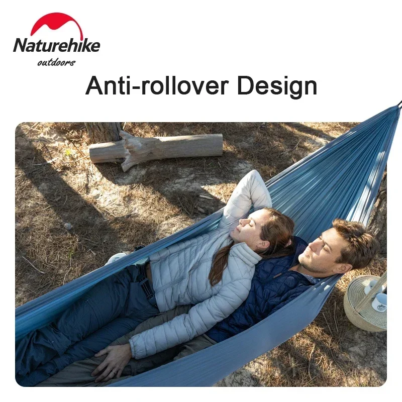 Imagem -05 - Naturehike-ultralight Swing Hammock ao ar Livre Simples e Duplo Anti-rollover Wild Camping Nh21dc011