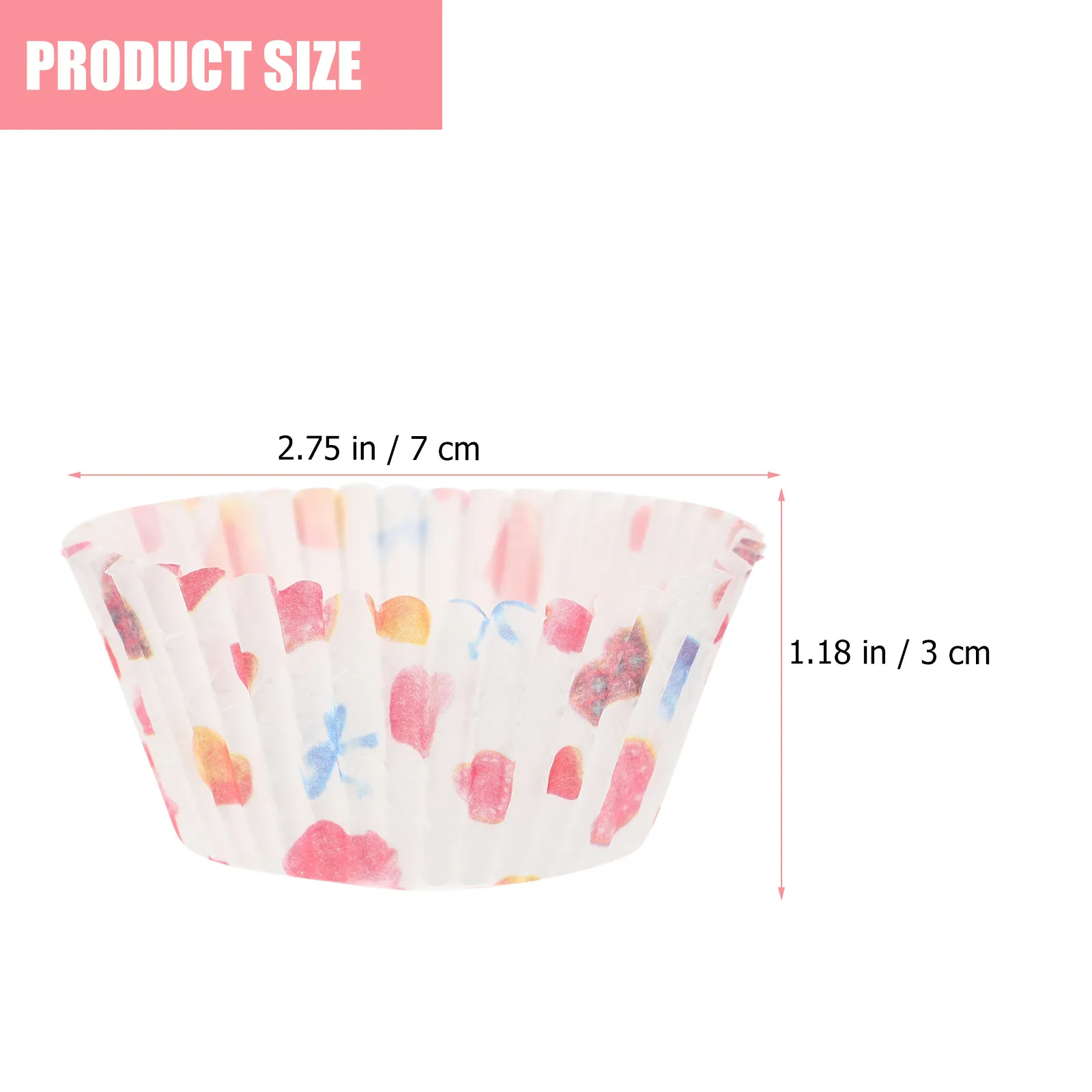 300Pcs Cupcake Liners Paper Baking Cups Grease Proof Heat Resistant for Muffins Cupcakes Mini Cheesecakes Wedding Party Bakery
