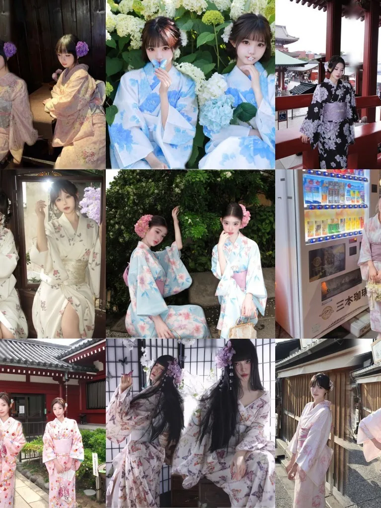 

Traditional Kimono Style Photography Dress Women's Formal Reformed Bathrobe Studio Photography Costume Polyester Fiber