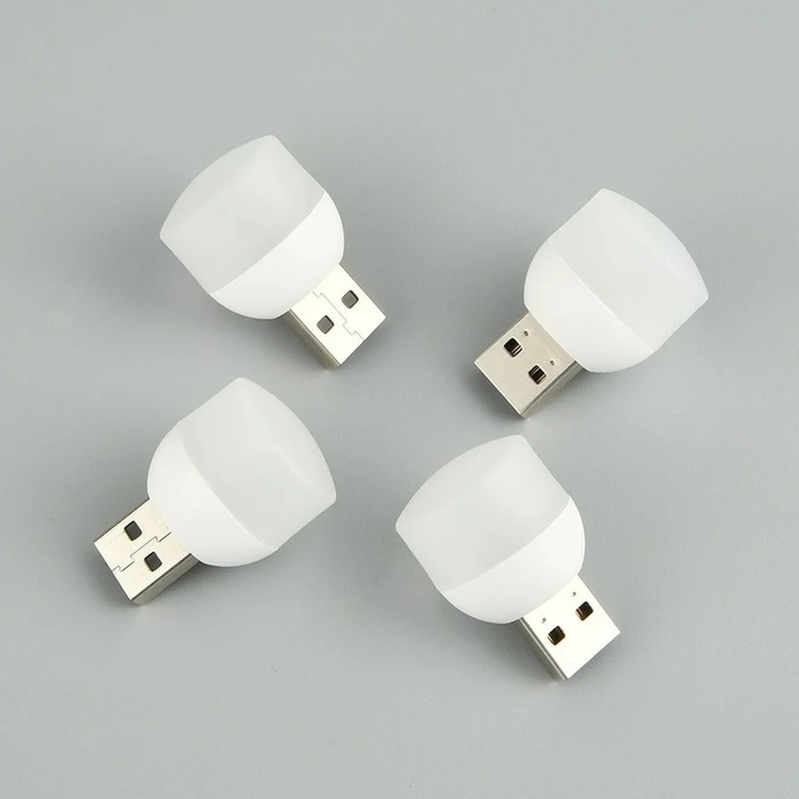 USB Plug Lamp Small LED Night Light Computer Mobile Power Charging Mini Book Lamps LED Eye Protection Square Reading Light