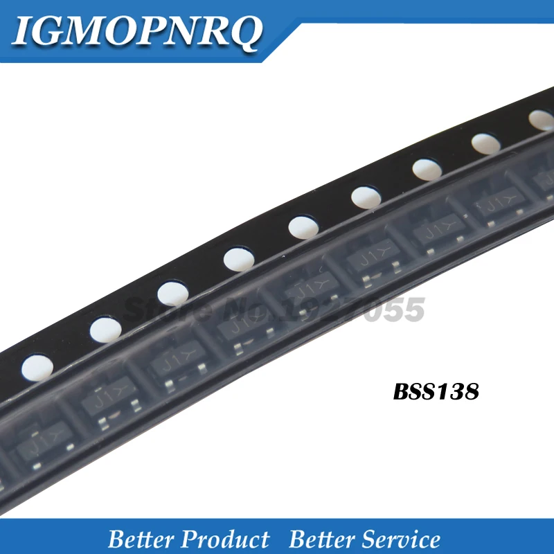 100 sztuk BSS138LT1G BSS138 SOT-23 SS138 SOT23-3 MOSFET SMD nowy J1Y
