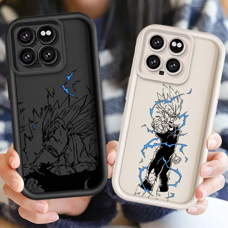 Casing Handphone Art D-Dragon Balls Vegeta Comic Untuk Xiaomi Mi 17 15 14 13 12 14T 13T Pro Max Lite Eye Ladder