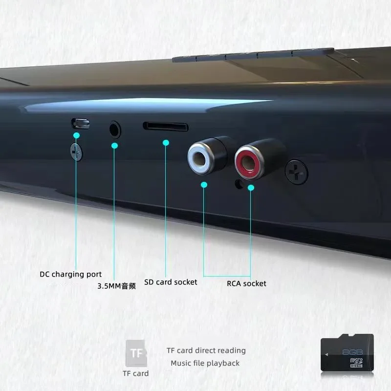40W 4D Surround Soundbar Computer Speakers Wired Stereo Subwoofer Sound Bar for Laptop PC Home Theater TV Aux Speaker