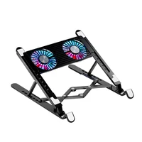 Laptop Cooling Pad with 2/4 Fans Foldable Gaming Laptop Cooler Fan RGB Silent Portable Laptop Holder for 11-17.3 Inch Laptops - Image 3