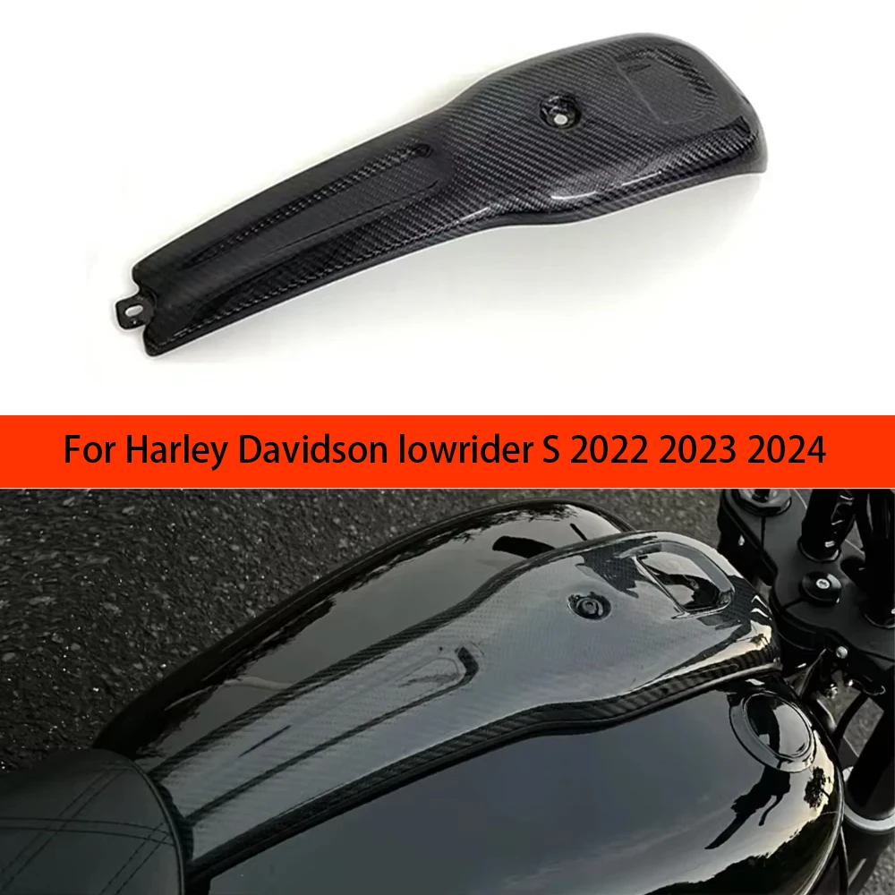 

For Harley Davidson lowrider S 2022-2024 100% 3K Pure Dry Carbon Fiber Motorcycle tank cap Panel Fairings Kit