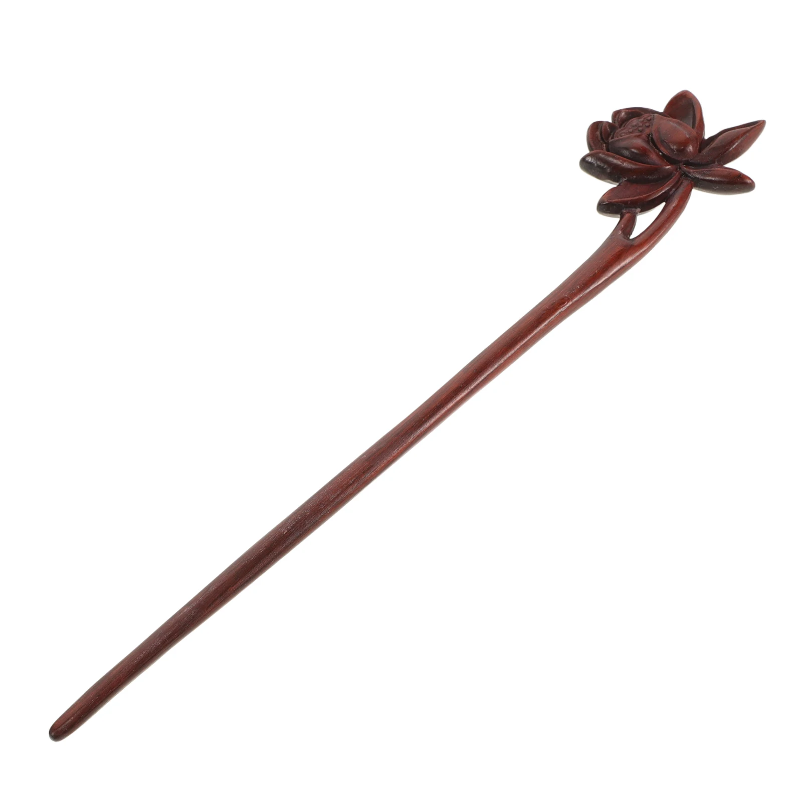 

Vintage Wooden Hair Stick Set Lotus Hairpin for Women Traditional Chinese Hairpins for Long Hair Styling Accessories