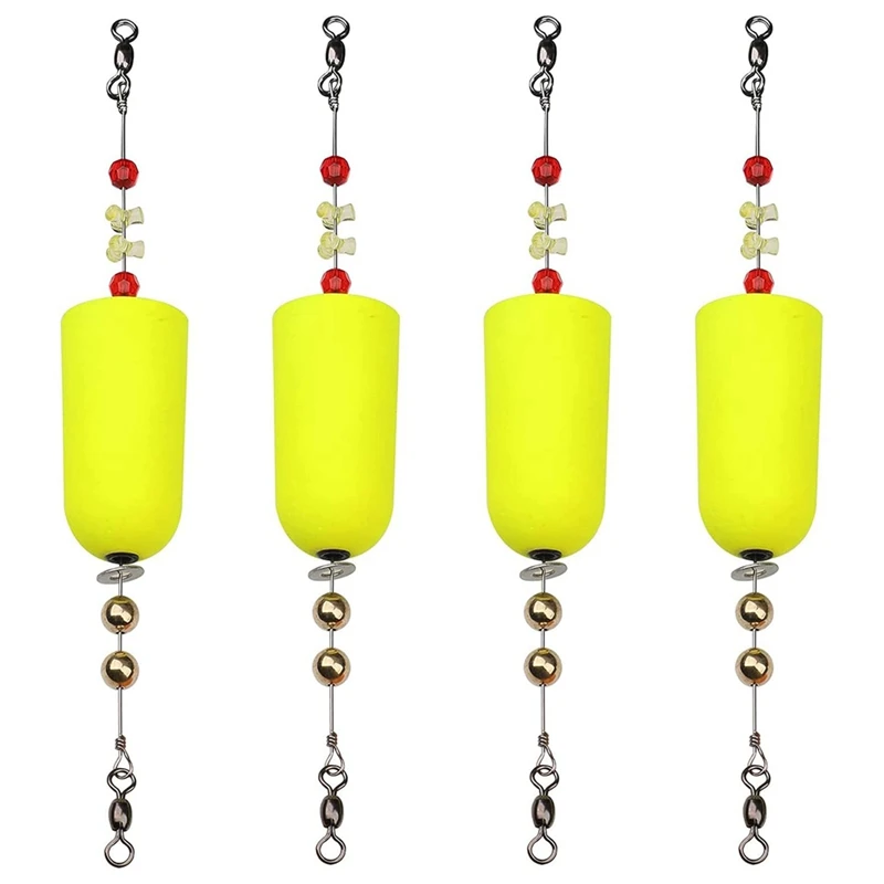 Popping Corks For Saltwater Freshwater Fishing Popper Floats Redfish Speckled Trout Sheepshead Flounder Easy Install Yellow