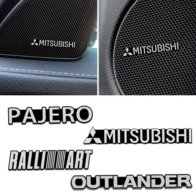 

Car Speaker Audio Emblem Sticker Alloy Badge for Mitsubishi RALLIART Lancer ASX L200 Colt Pajero Outlander Eclipse Accessories